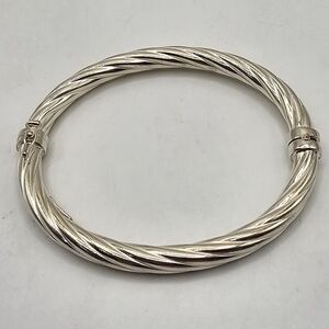 Sterling Dyadema Twist Bangle Bracelet